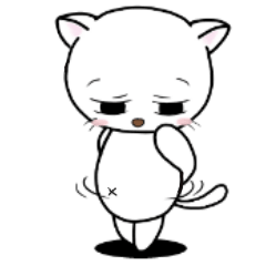 [LINEスタンプ] 目つき悪いよ白猫さん