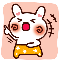 [LINEスタンプ] ちーめろのうさぎさんの画像（メイン）