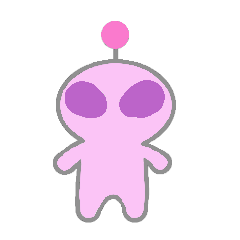 [LINEスタンプ] 地球外生命体～little pink man～