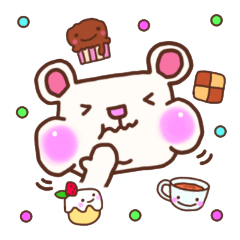 [LINEスタンプ] しろいくまポポロの画像（メイン）