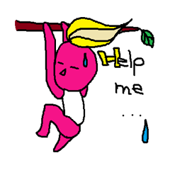 [LINEスタンプ] カラー人間シリーズ①英語のMr.pinkマンの画像（メイン）