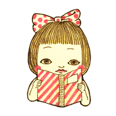 [LINEスタンプ] 水玉ガール