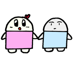 [LINEスタンプ] けっしーとごむ