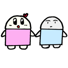 [LINEスタンプ] けっしーとごむの画像（メイン）