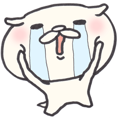 [LINEスタンプ] つねにないてる