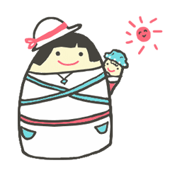 [LINEスタンプ] 子育てこけしママ「ツヤコさん」