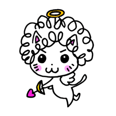 [LINEスタンプ] ねこ天使 ミカエルさんの画像（メイン）