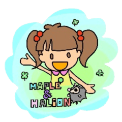 [LINEスタンプ] MAPLE＆HALION