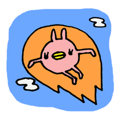 [LINEスタンプ] あしながウサギ