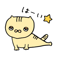 [LINEスタンプ] やる気に満ちたネコの画像（メイン）