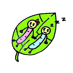 [LINEスタンプ] 芋虫ころり