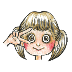 [LINEスタンプ] 素直なミカちゃん