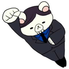 [LINEスタンプ] くま教授