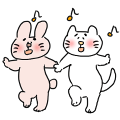 [LINEスタンプ] ねことうさぎとイロイロ小動物のスタンプ