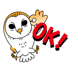 [LINEスタンプ] 実用的なメンフクロウの画像（メイン）