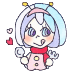 [LINEスタンプ] space girlの画像（メイン）