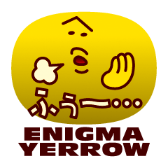 [LINEスタンプ] ENIGMA YERROW [JAPANESE]