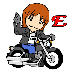 [LINEスタンプ] Motorcycle touring (E) vol.01
