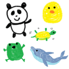 [LINEスタンプ] 落書き動物スタンプ