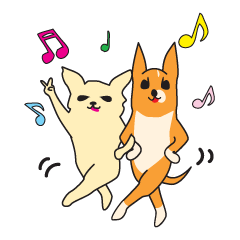 [LINEスタンプ] Chihuahua Lotta ＆ Hana Vol.2の画像（メイン）