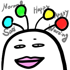 [LINEスタンプ] 深海のアンコウちゃん