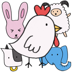 [LINEスタンプ] どうぶついろいろの画像（メイン）