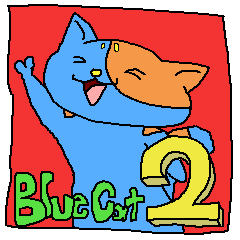 [LINEスタンプ] ブルーな猫。2