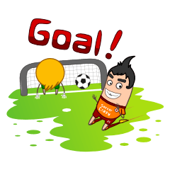 [LINEスタンプ] The soccer crazy #English