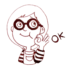 [LINEスタンプ] megane-san