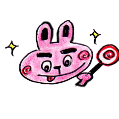 [LINEスタンプ] 太眉ウサギ