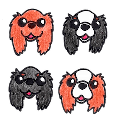 [LINEスタンプ] キャバリアキングチャールズスパニエル 2