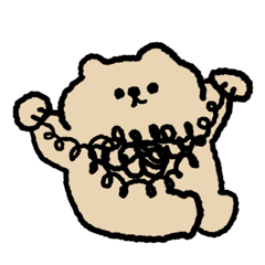 [LINEスタンプ] ムナ毛ぐま