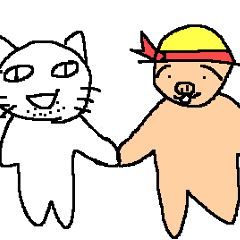 [LINEスタンプ] ブータンとパパ犬