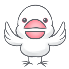 [LINEスタンプ] 白文鳥のもっちー