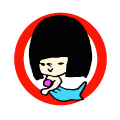 [LINEスタンプ] 続々・黒髪ぱる子のコミカル日常