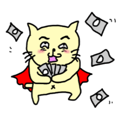 [LINEスタンプ] 第二弾 赤いマントのおがちゃんまんの画像（メイン）