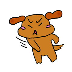 [LINEスタンプ] 子犬のココアちゃん