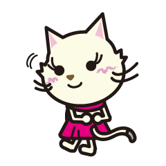 [LINEスタンプ] 女の子だもん猫ニャミの画像（メイン）