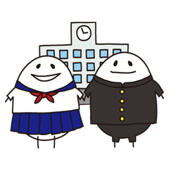 [LINEスタンプ] しろたさんの学生生活の画像（メイン）