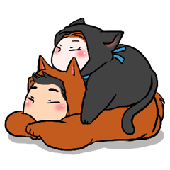 [LINEスタンプ] Stubble ＆ Puff