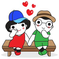 [LINEスタンプ] INNIE ＆ Mr.Bの画像（メイン）