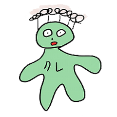 [LINEスタンプ] クレクレ星人