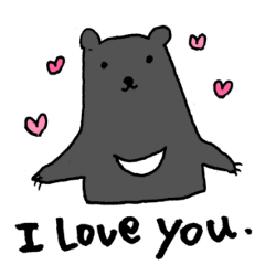 [LINEスタンプ] Kawaii Bears(Only English)