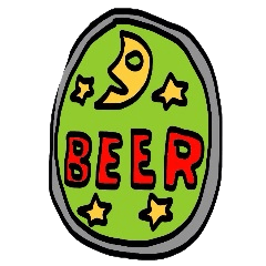 [LINEスタンプ] ビール瓶ビン物語の画像（メイン）