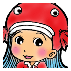 [LINEスタンプ] 金魚の姉金（擬人化）の画像（メイン）