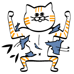 [LINEスタンプ] シュール猫3兄弟の画像（メイン）