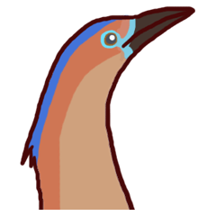 [LINEスタンプ] Big Bird (Gorsachius melanolophus)の画像（メイン）