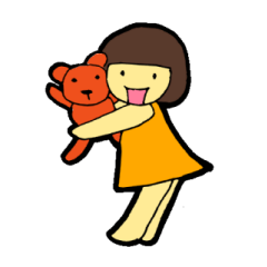 [LINEスタンプ] おかっぱのレイコちゃん