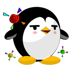 [LINEスタンプ] Penguin Huhu (Common Expression)