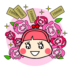 [LINEスタンプ] 金運あがーるの画像（メイン）